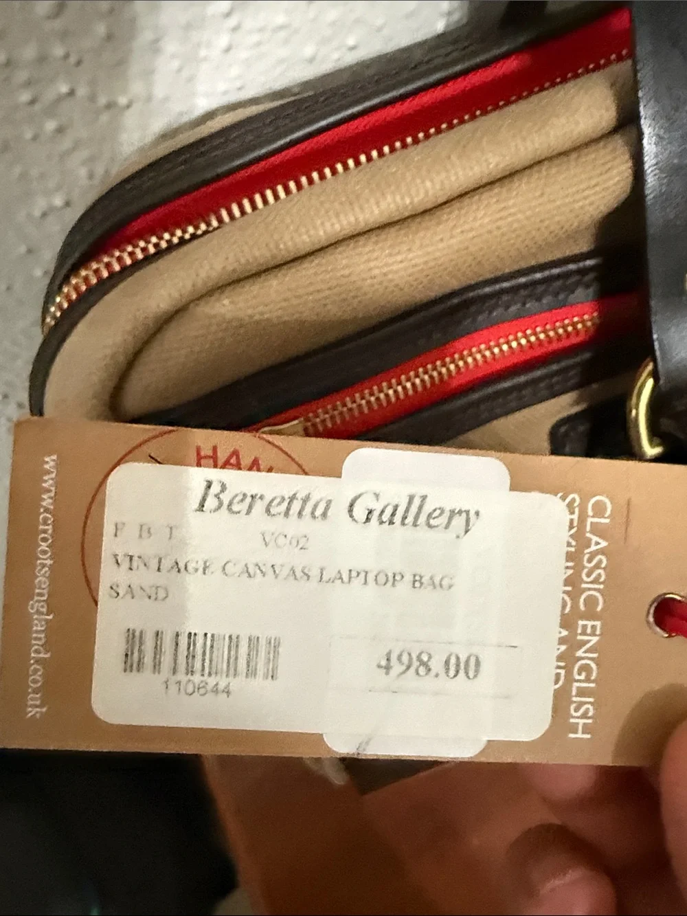 Vintage Canvas Laptop Bag